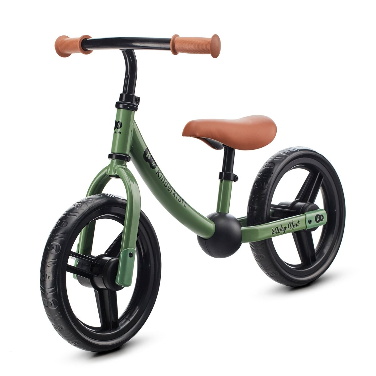 Bicicleta de equilibrio 2Way Next color verde oscuro de KinderKraft 