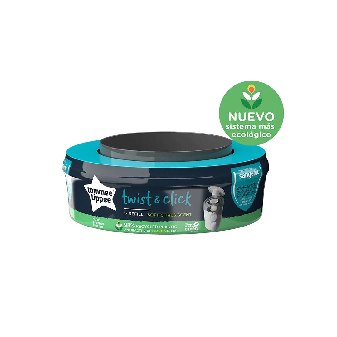 Bolsas de Repuesto para Contenedor de Pañales Sangenic Twist & Click - Tommee Tippee - Mini Nuts - Expertos en sillas de auto y coches de paseo