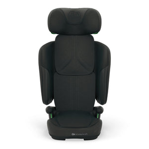 Silla de auto Unity 2 i-Size Kinderkraft color negro, vista lateral con medidas de altura: 56 cm, 34,5 cm y 43,5 cm