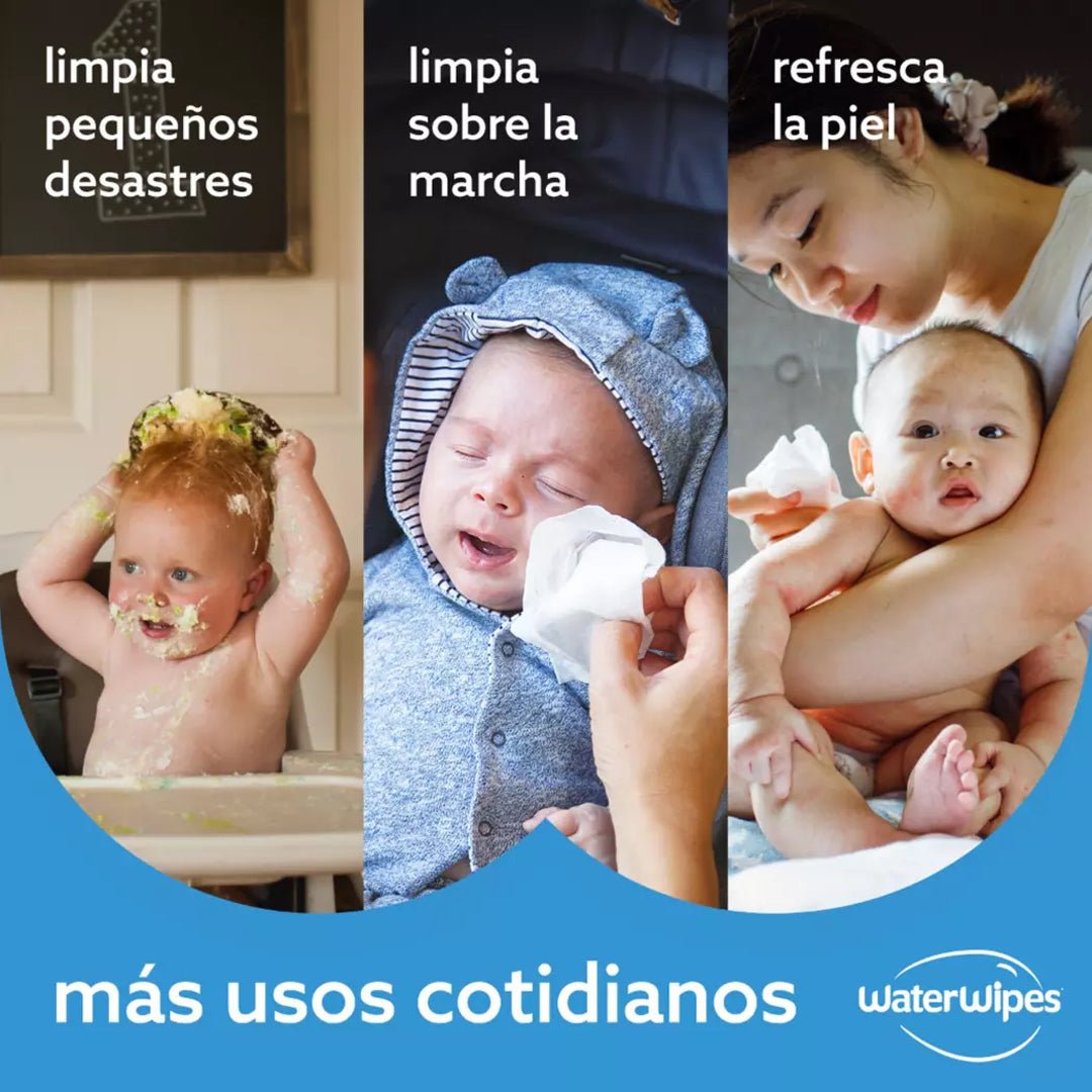Caja de Toallitas húmedas 720 unidades - Waterwipes - Mini Nuts - Expertos en sillas de auto y coches de paseo