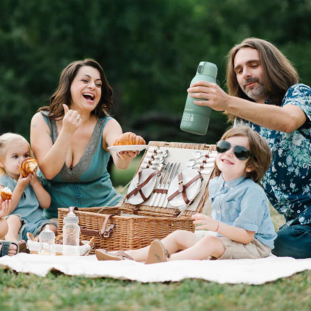 Calentador portátil de leche y agua - MOMCOZY - Mini Nuts - Expertos en sillas de auto y coches de paseo