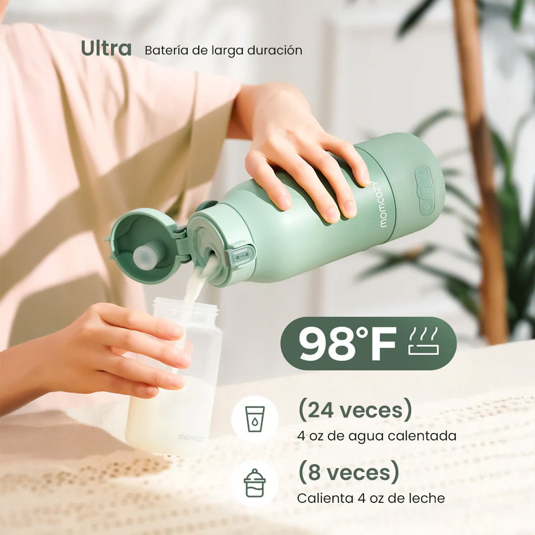Calentador portátil de leche y agua - MOMCOZY - Mini Nuts - Expertos en sillas de auto y coches de paseo