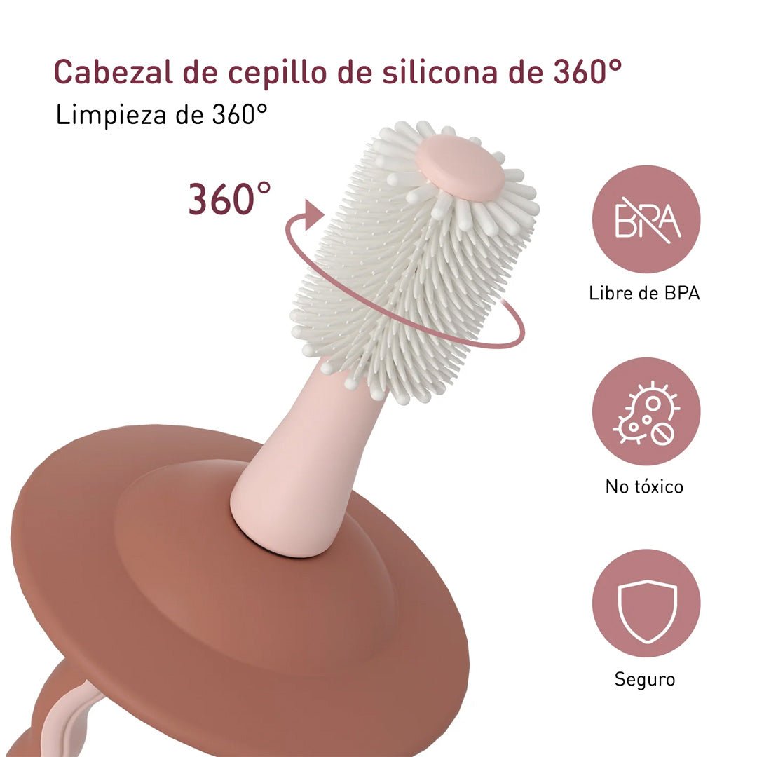 Cepillo dental de silicona para bebé - vista trasera