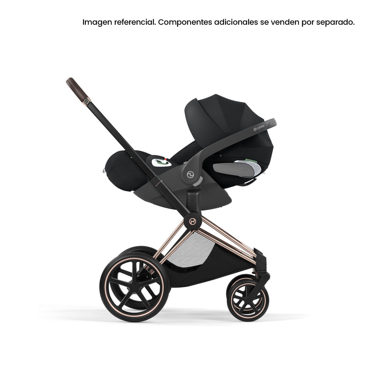 Chasis CYBEX Priam Style Collection 2026 en color Rosegold, vista general