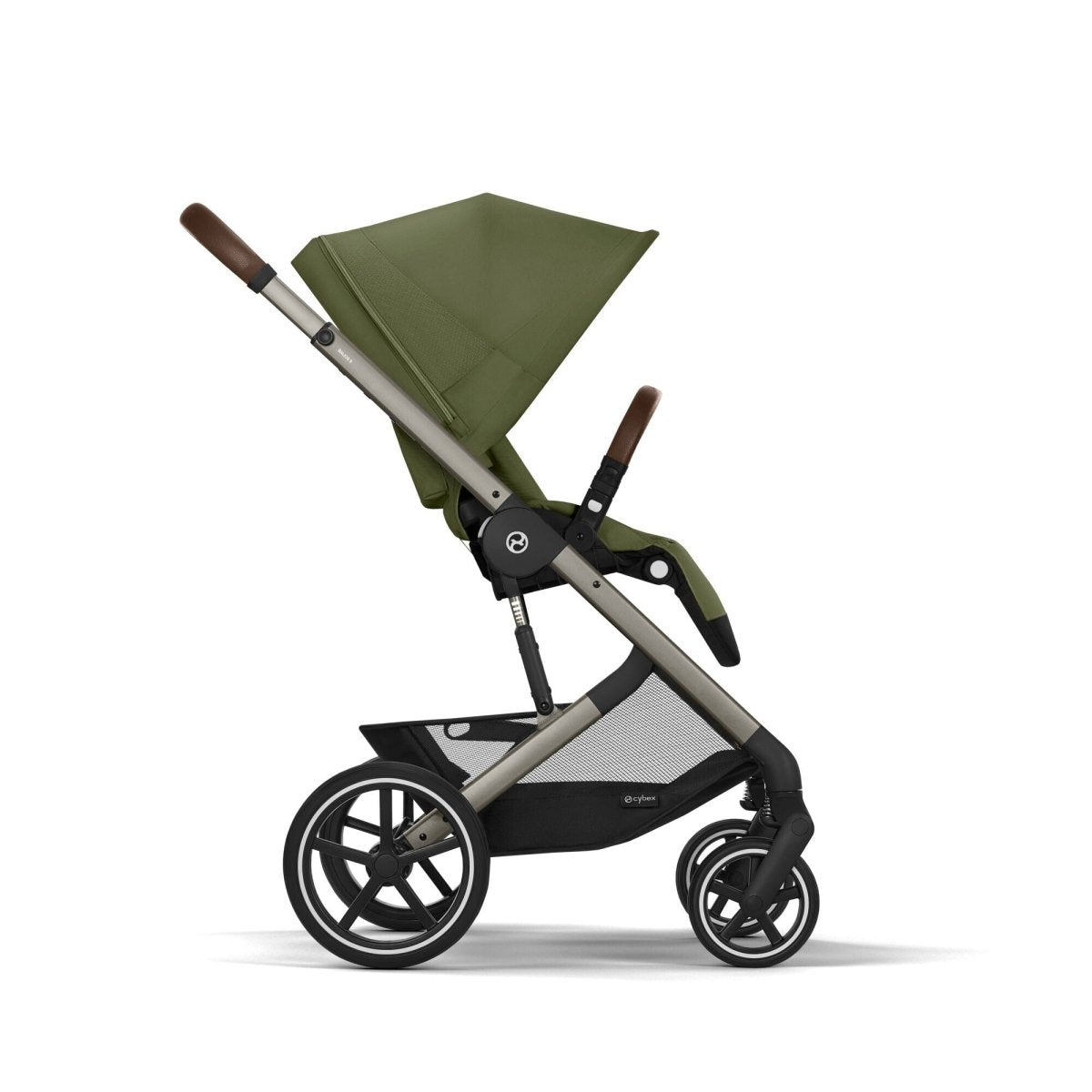 Coche de Paseo Balios S Lux One Pull Harness - Cybex Gold - Mini Nuts - Expertos en sillas de auto y coches de paseo