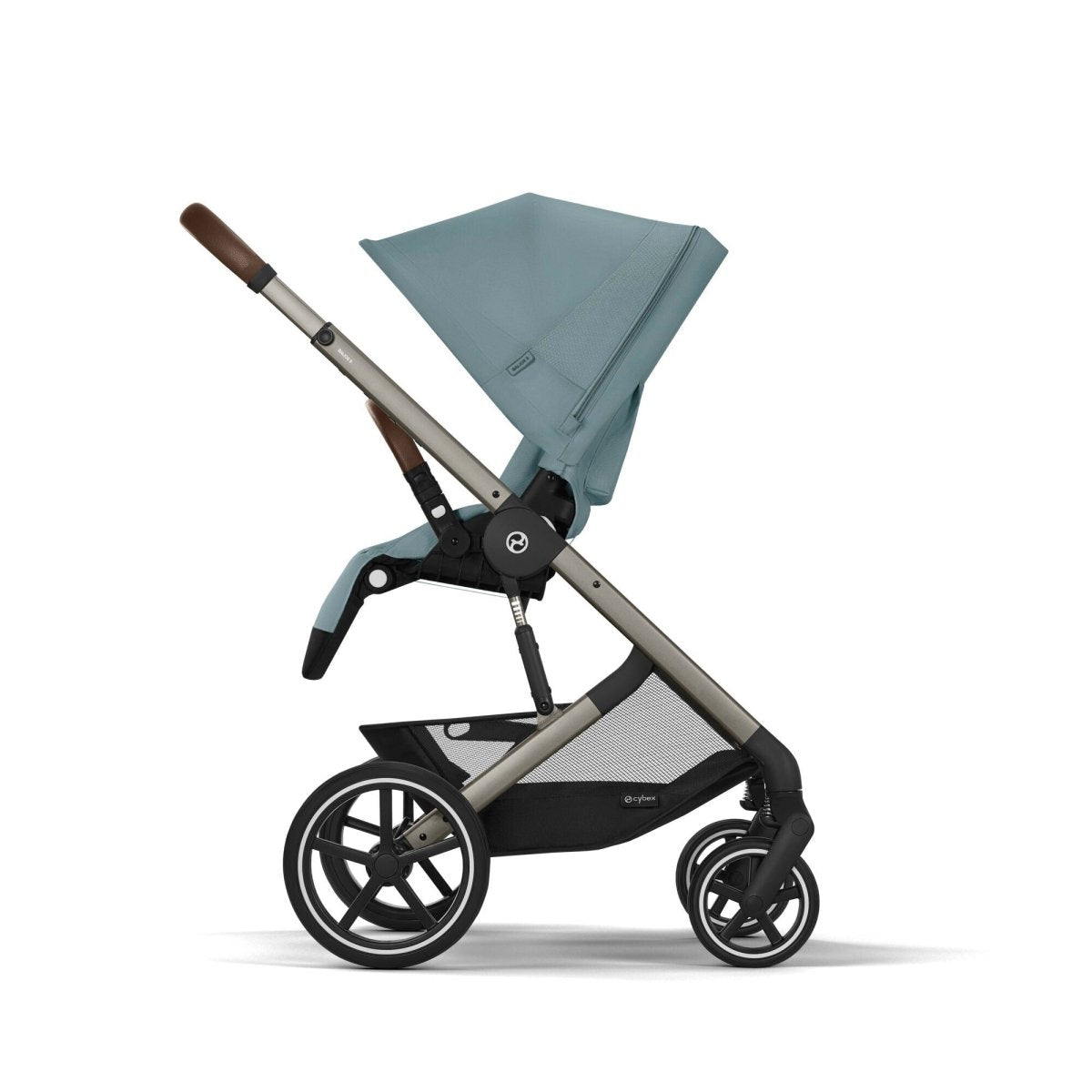 Coche de Paseo Balios S Lux One Pull Harness - Cybex Gold - Mini Nuts - Expertos en sillas de auto y coches de paseo