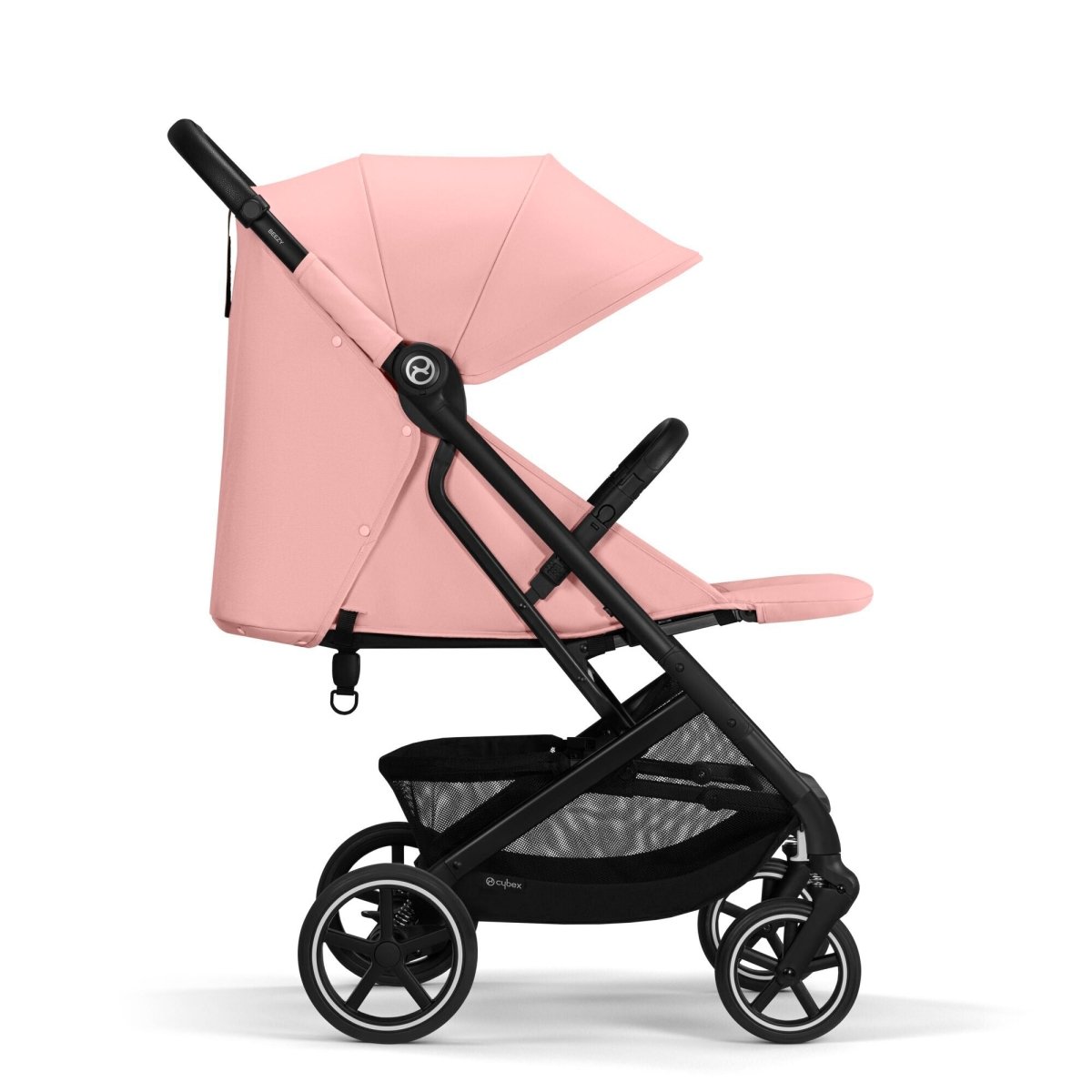 Coche de paseo Beezy 3 color Candy Pink - vista lateral asiento reclinado