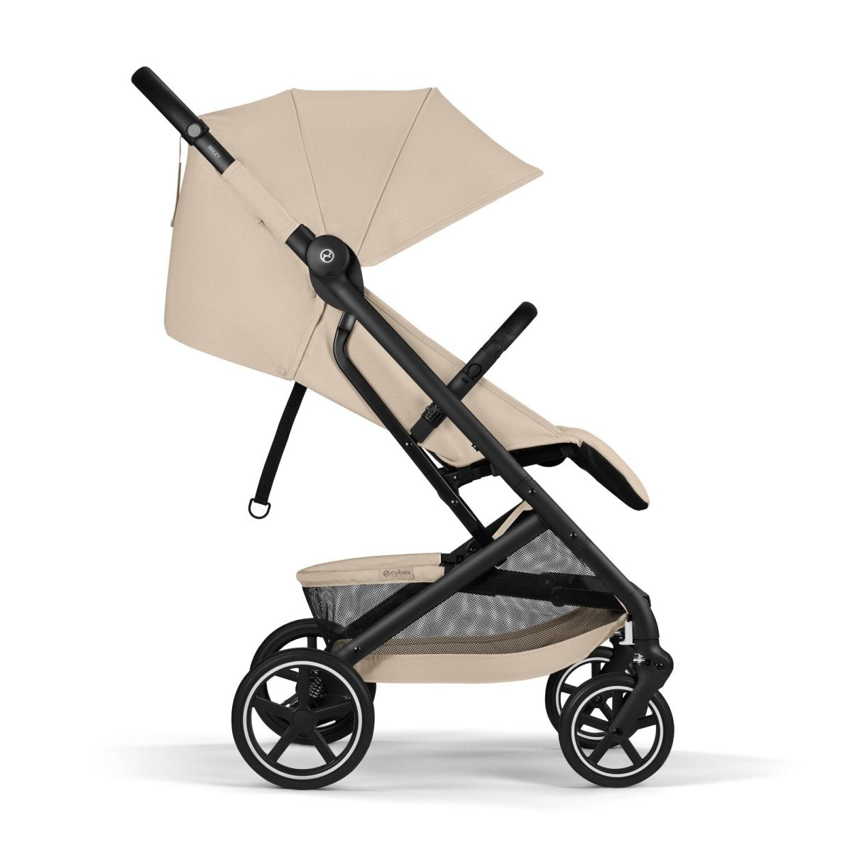 Coche de paseo Beezy 2026 de Cybex color Almond Beige, vista lateral 