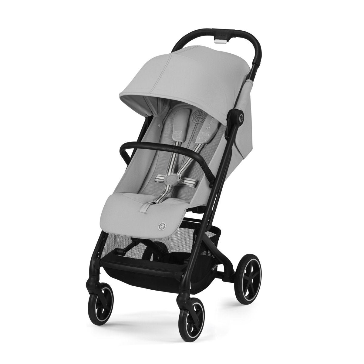 Coche de paseo Beezy 3 color Fog Grey - vista frontal