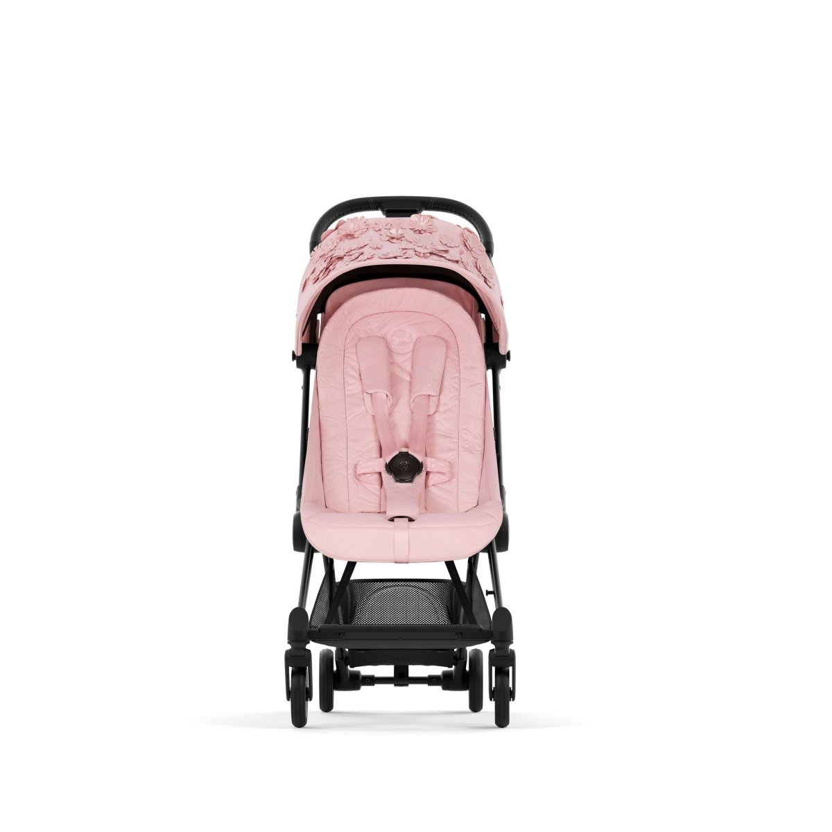 Coche de Paseo Cöya FE Simply Flowers Pink - Cybex Platinium - Mini Nuts - Expertos en sillas de auto y coches de paseo para bebés