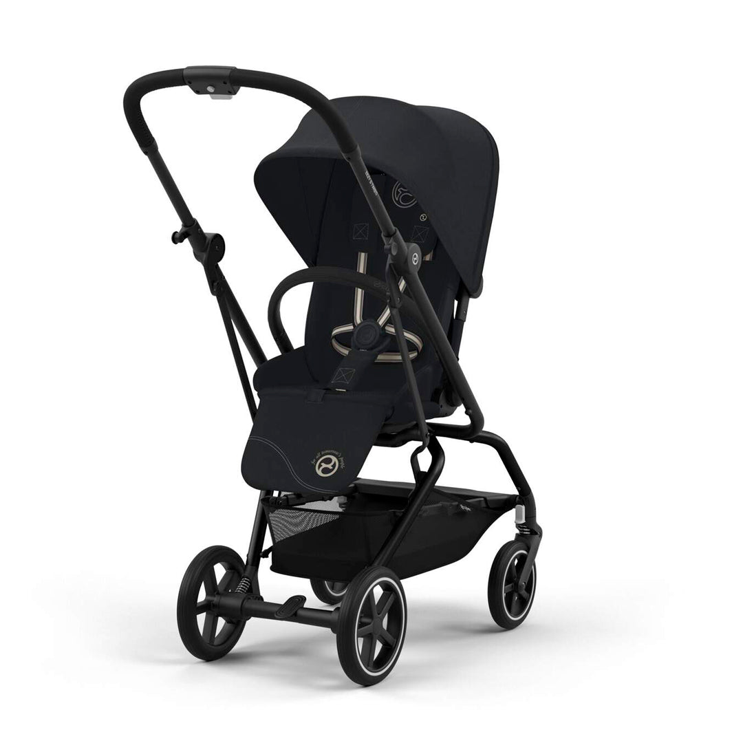 Coche de paseo con asiento con giro 360 Eezy S Twist Plus 2 Black Magic Black de Cybex