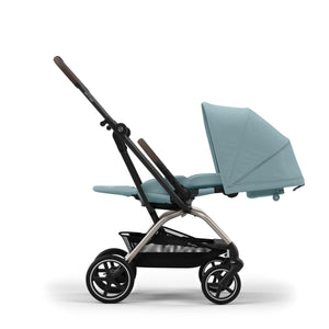 Coche de paseo Eezy S Twist Plus 2 360º One Pull Harness - Cybex Gold - Mini Nuts - Expertos en sillas de auto y coches de paseo