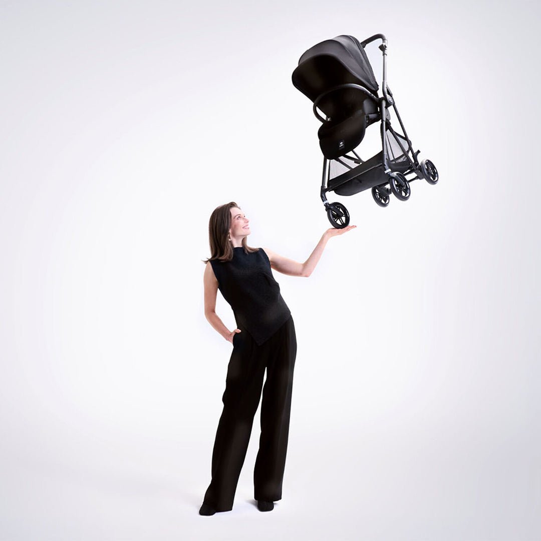 Coche de paseo Melio Carbón Fibra de Carbono - Cybex Gold - Mini Nuts - Expertos en sillas de auto y coches de paseo