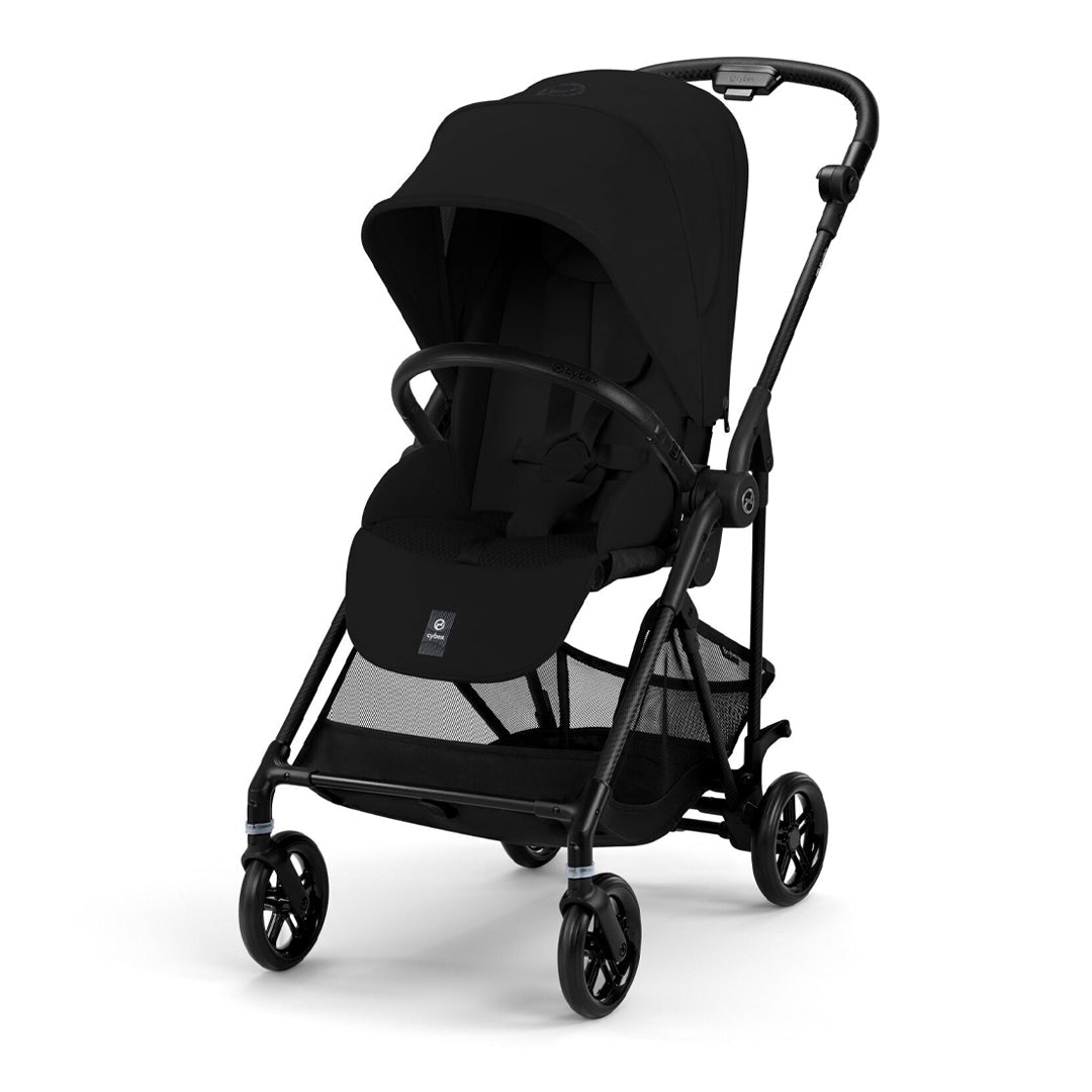 Coche de paseo Melio Carbón Fibra de Carbono color Magic Black - vista lateral