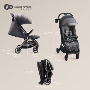 Coche de paseo Nubi 2 - KinderKraft-Mini Nuts - Expertos en sillas de auto y coches de paseo para bebés