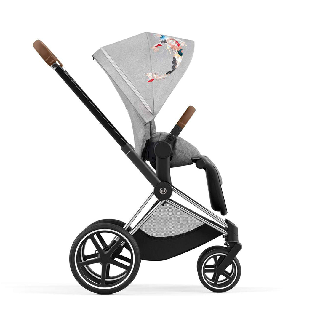 Coche de paseo Priam Fashion Koi Grey 4.0 - Cybex Platinum - Mini Nuts - Expertos en sillas de auto y coches de paseo para bebés