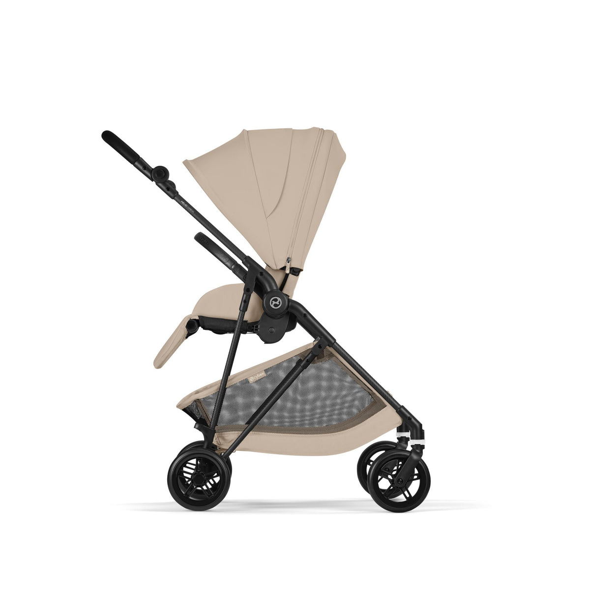 Coche de paseo Melio Carbón color Almond Beige - vista lateral 2