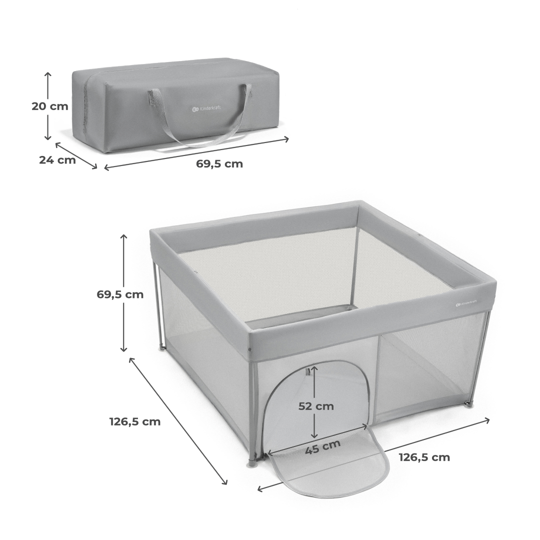 Corral ZIKI - KinderKraft - Mini Nuts - Expertos en sillas de auto y coches de paseo