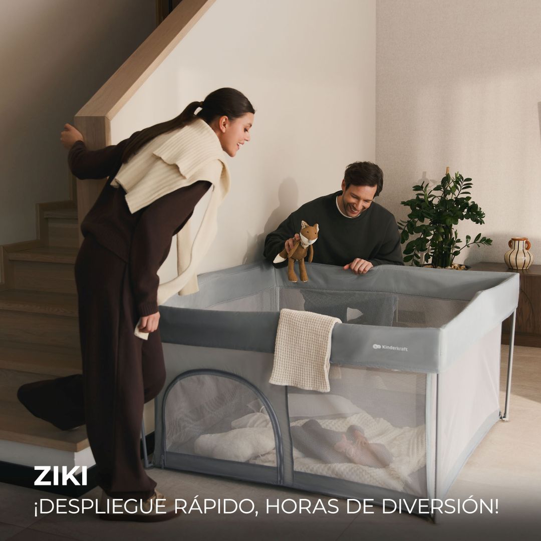 Corral ZIKI - KinderKraft - Mini Nuts - Expertos en sillas de auto y coches de paseo