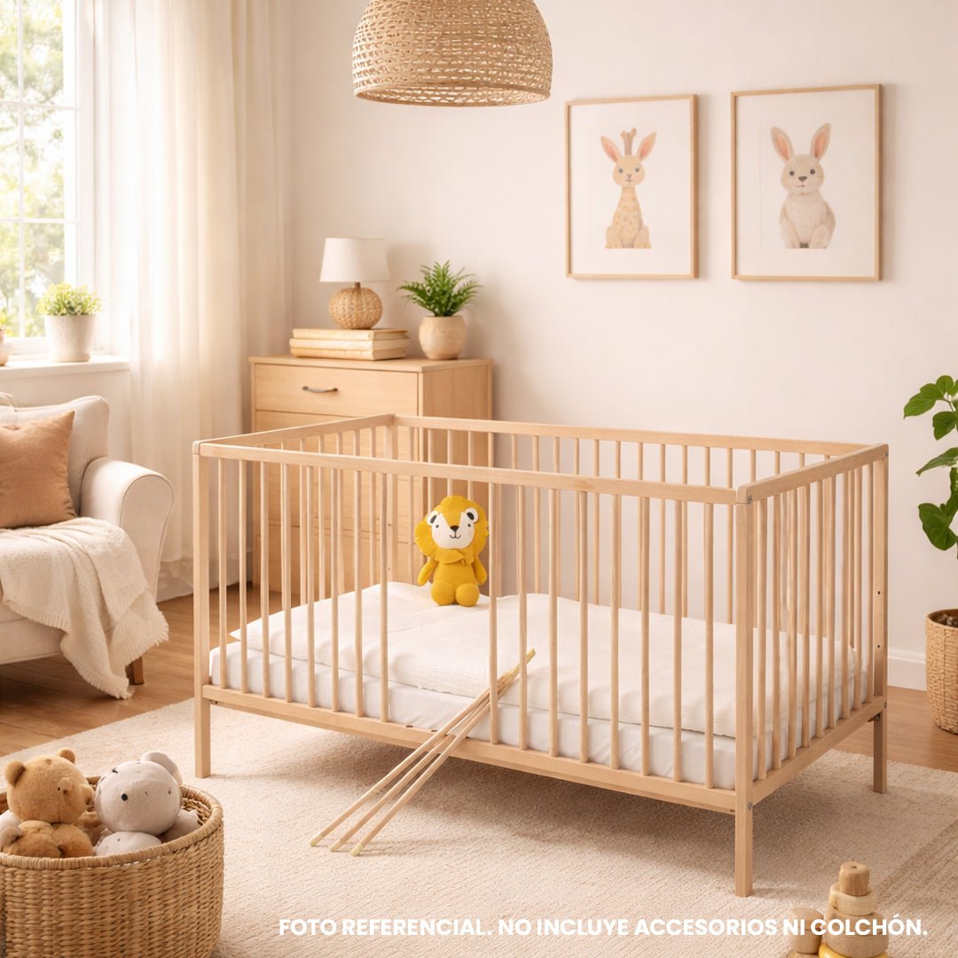 Cuna de madera Hanna 140x70cm - Pinolino - Mini Nuts - Expertos en sillas de auto y coches de paseo