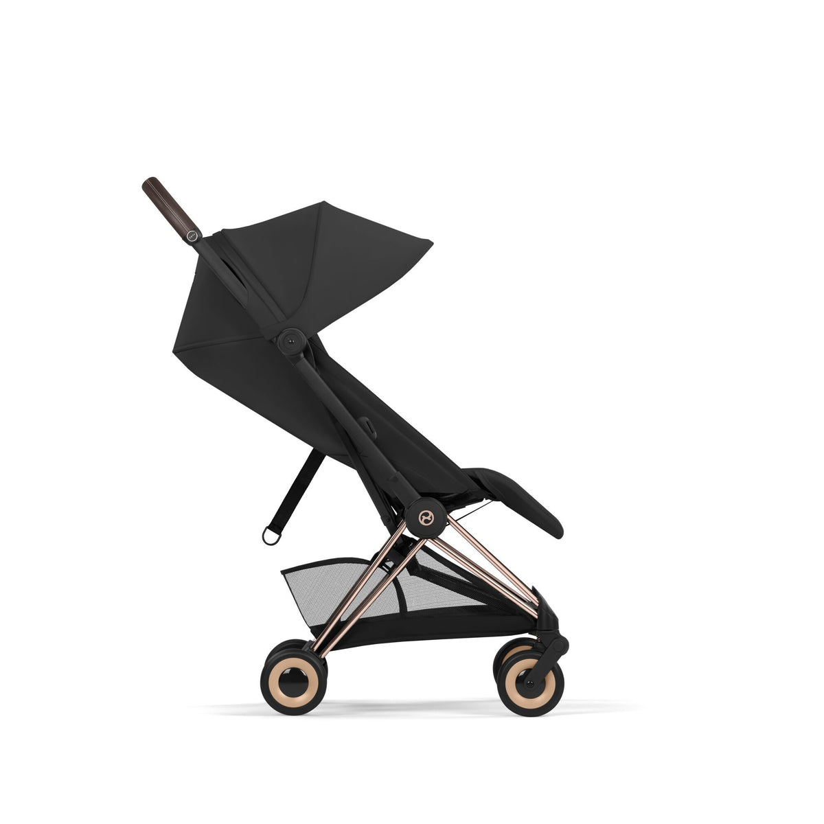 Coya Comfort Cybex Rosegold Sepia Black, vista lateral