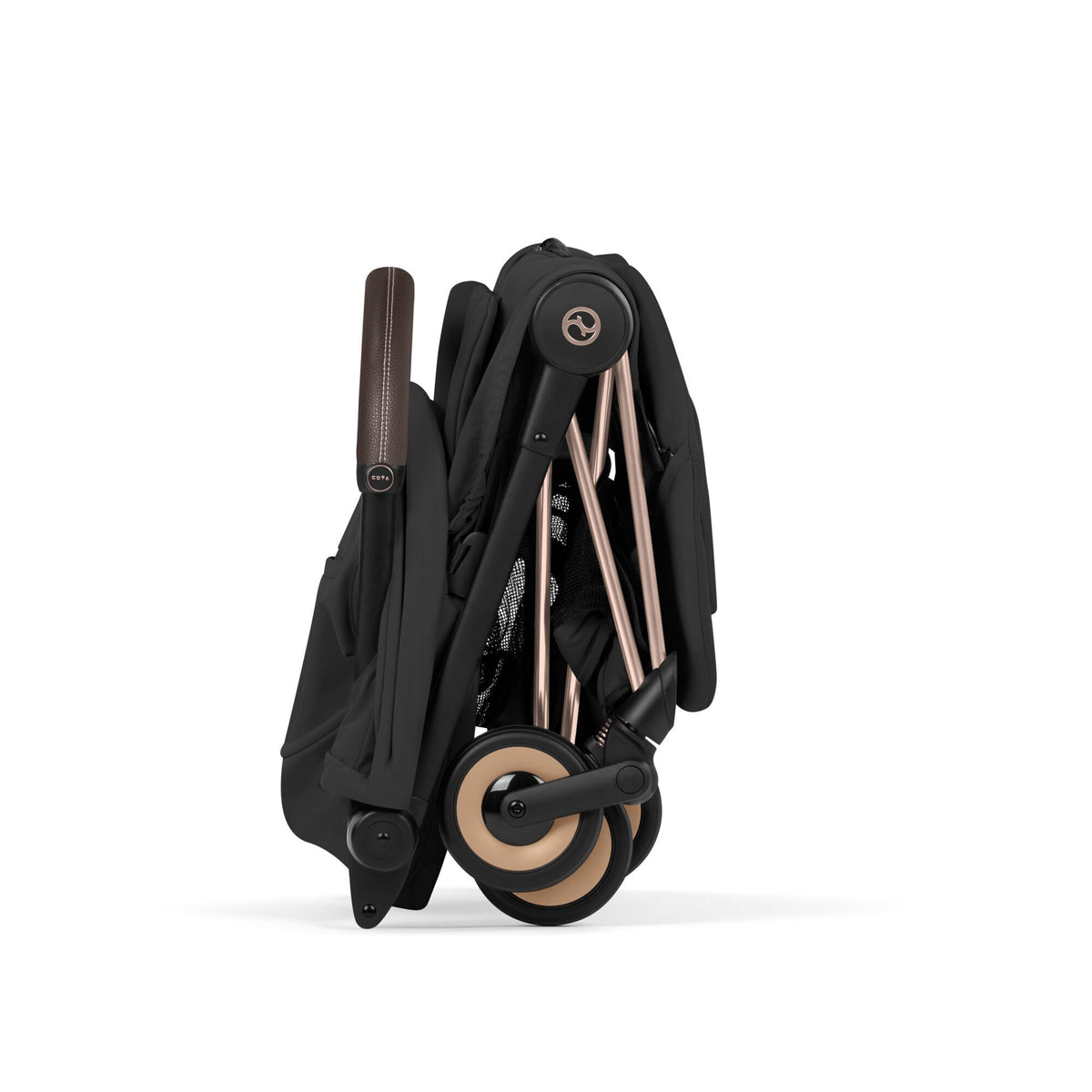 Coya Comfort Cybex plegado en tamaño ultracompacto