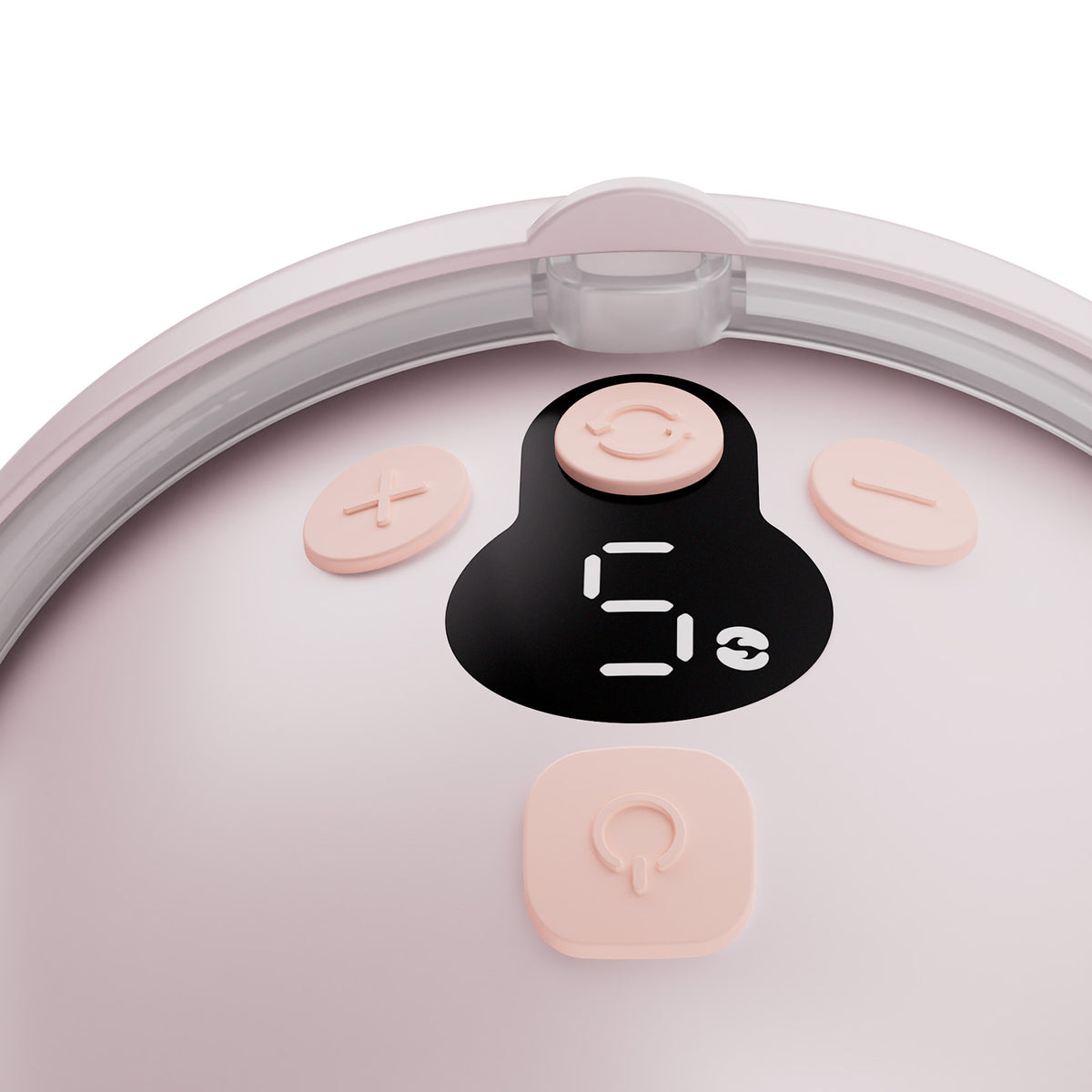 Panel del extractor Mamaflow Kinderkraft color rosado con pantalla y botones de modo e intensidad