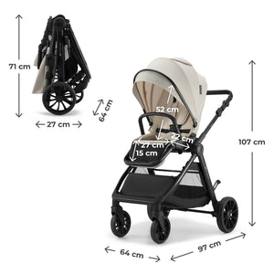 Coche de paseo VESTO 2 Kinderkraft, ficha con especificaciones