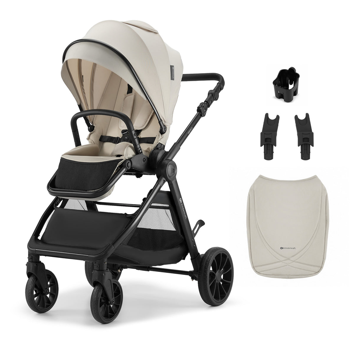 Coche de paseo VESTO 2 Beige Kinderkraft, vista principal