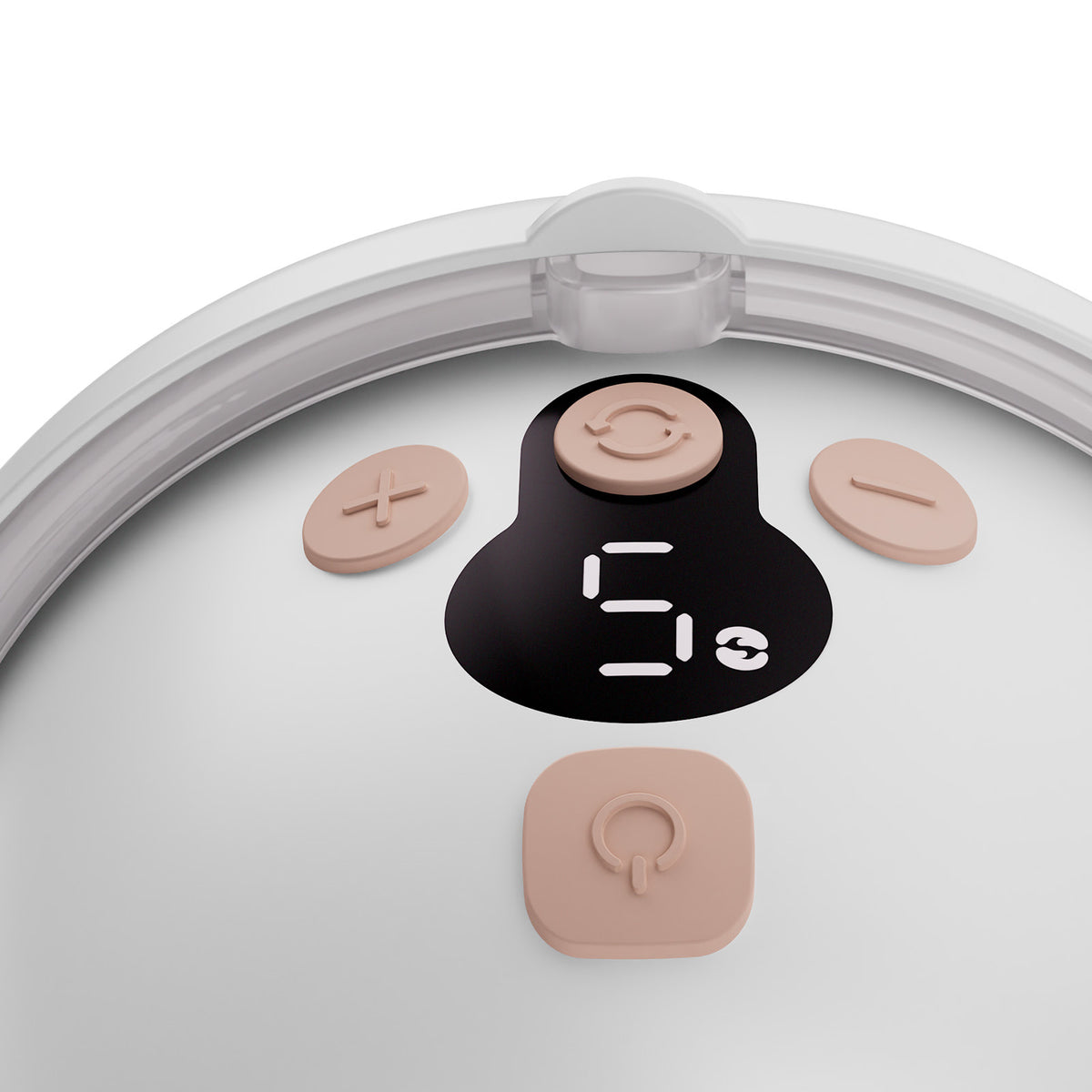 Panel del extractor Mamaflow Kinderkraft color dorado con pantalla y botones de modo e intensidad