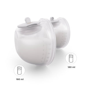 Dos colectores de 180 ml del extractor de leche doble Gentlenest Kinderkraft