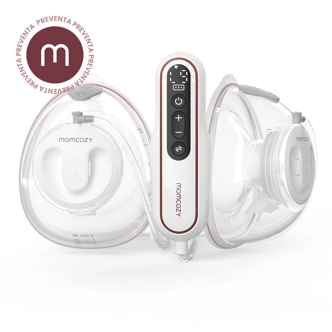 Extractor de leche materna Doble V2 Ultra ligero y potente - MOMCOZY - Mini Nuts - Expertos en sillas de auto y coches de paseo
