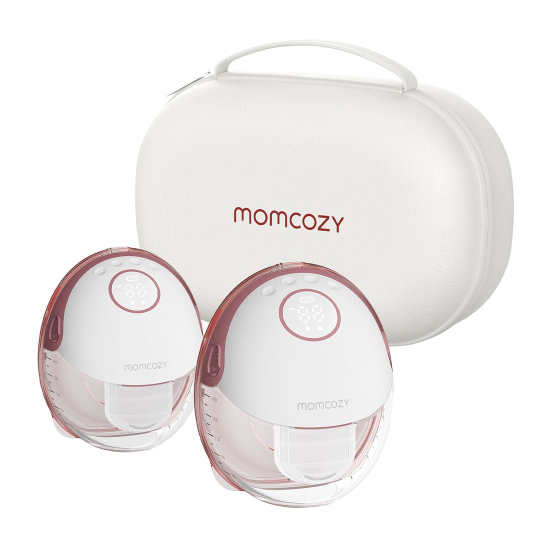 Extractor de leche materna M6 Doble Manos libres Mobile Style™ - MOMCOZY - Mini Nuts - Expertos en sillas de auto y coches de paseo para bebés color Cozy Red