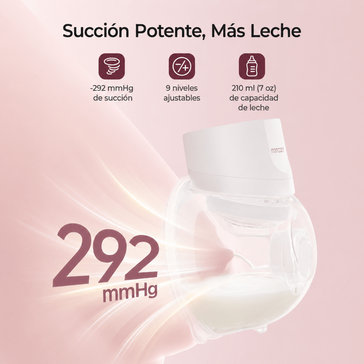Extractor de leche materna Manos libres S12 Pro Quick - MOMCOZY-Mini Nuts - Expertos en sillas de auto y coches de paseo