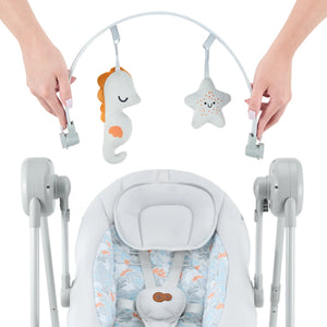 Reposacabezas suave y ajustable con acolchado en hamaca Swingee color gris