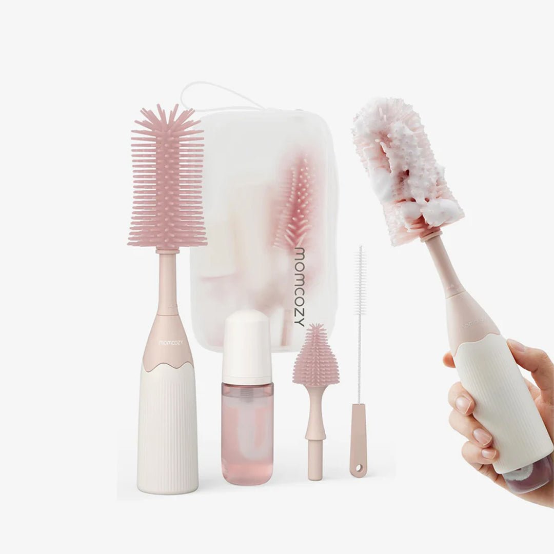 Kit de Cepillos para Mamaderas Push - Press - MOMCOZY - Mini Nuts - Expertos en sillas de auto y coches de paseo