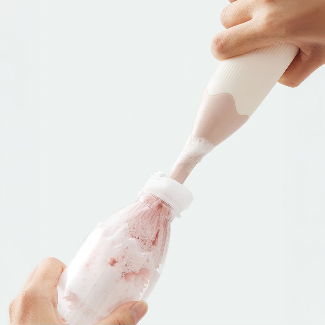 Kit de Cepillos para Mamaderas Push - Press - MOMCOZY - Mini Nuts - Expertos en sillas de auto y coches de paseo