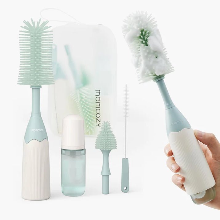 Kit de Cepillos para Mamaderas Push - Press - MOMCOZY - Mini Nuts - Expertos en sillas de auto y coches de paseo