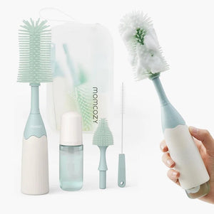 Kit de Cepillos para Mamaderas Push - Press - MOMCOZY - Mini Nuts - Expertos en sillas de auto y coches de paseo