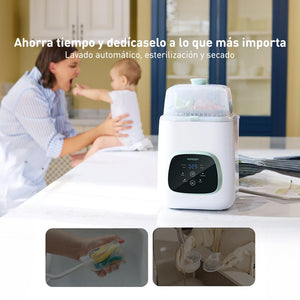 Lavadora y esterilizadora de biberones Momcozy KleanPal Pro - MOMCOZY - Mini Nuts - Expertos en sillas de auto y coches de paseo