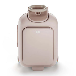 Maleta infantil 2 en 1 con asiento Cabby de Kinderkraft color Rosa, vista trasera cerrada