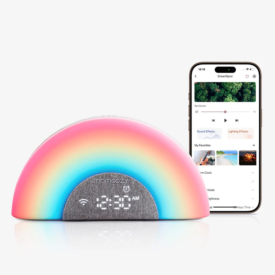 Máquina Ruido Blanco Arcoíris - MOMCOZY - Mini Nuts - Expertos en sillas de auto y coches de paseo