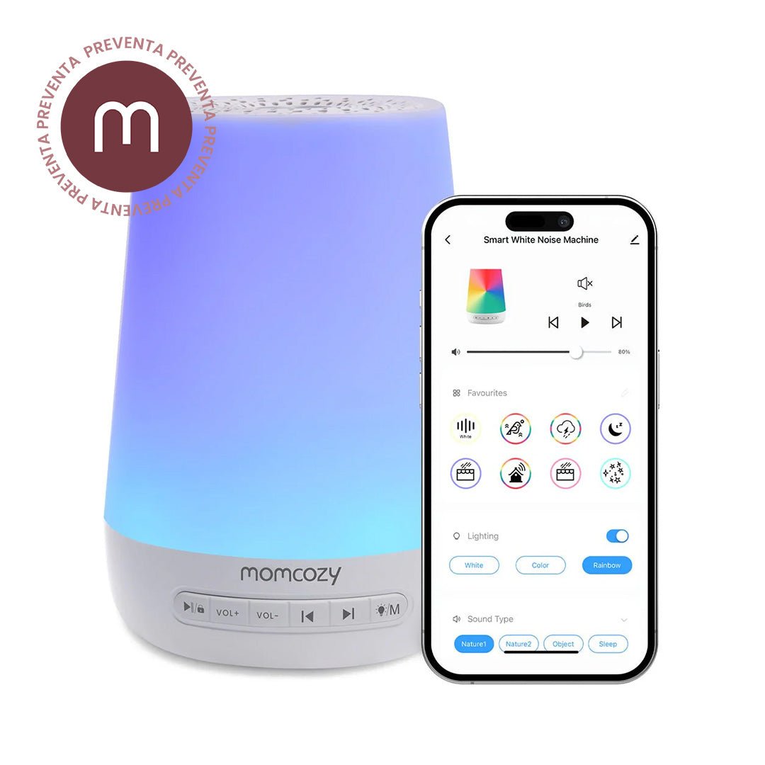 Máquina Ruido Blanco Smart - MOMCOZY - Mini Nuts - Expertos en sillas de auto y coches de paseo