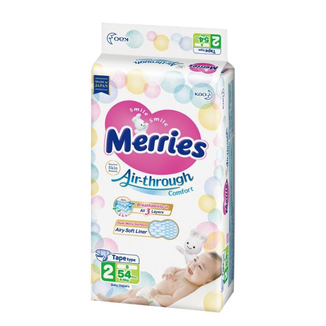 Pañales desechables Merries con velcro - vista principal