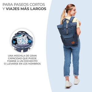 Mochila para coche de paseo MoonPack - KinderKraft - Mini Nuts - Expertos en sillas de auto y coches de paseo para bebés