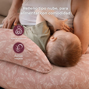 Relleno tipo nube del cojín de lactancia NP008 Momcozy rosa claro para alimentar con comodidad