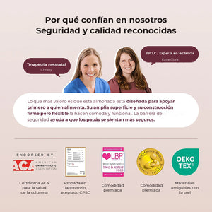 Seguridad y calidad reconocidas del cojín de lactancia NP008 de Momcozy rosa claro