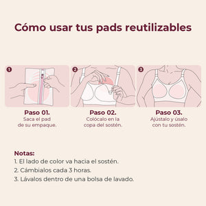Cómo usar los pads de lactancia reutilizables Momcozy en tres pasos