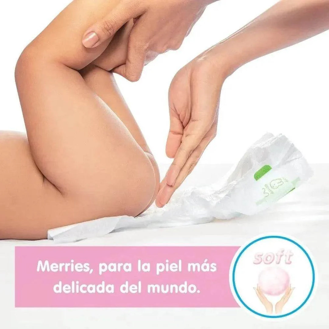 Pañales desechables Merries con velcro - imagen 11