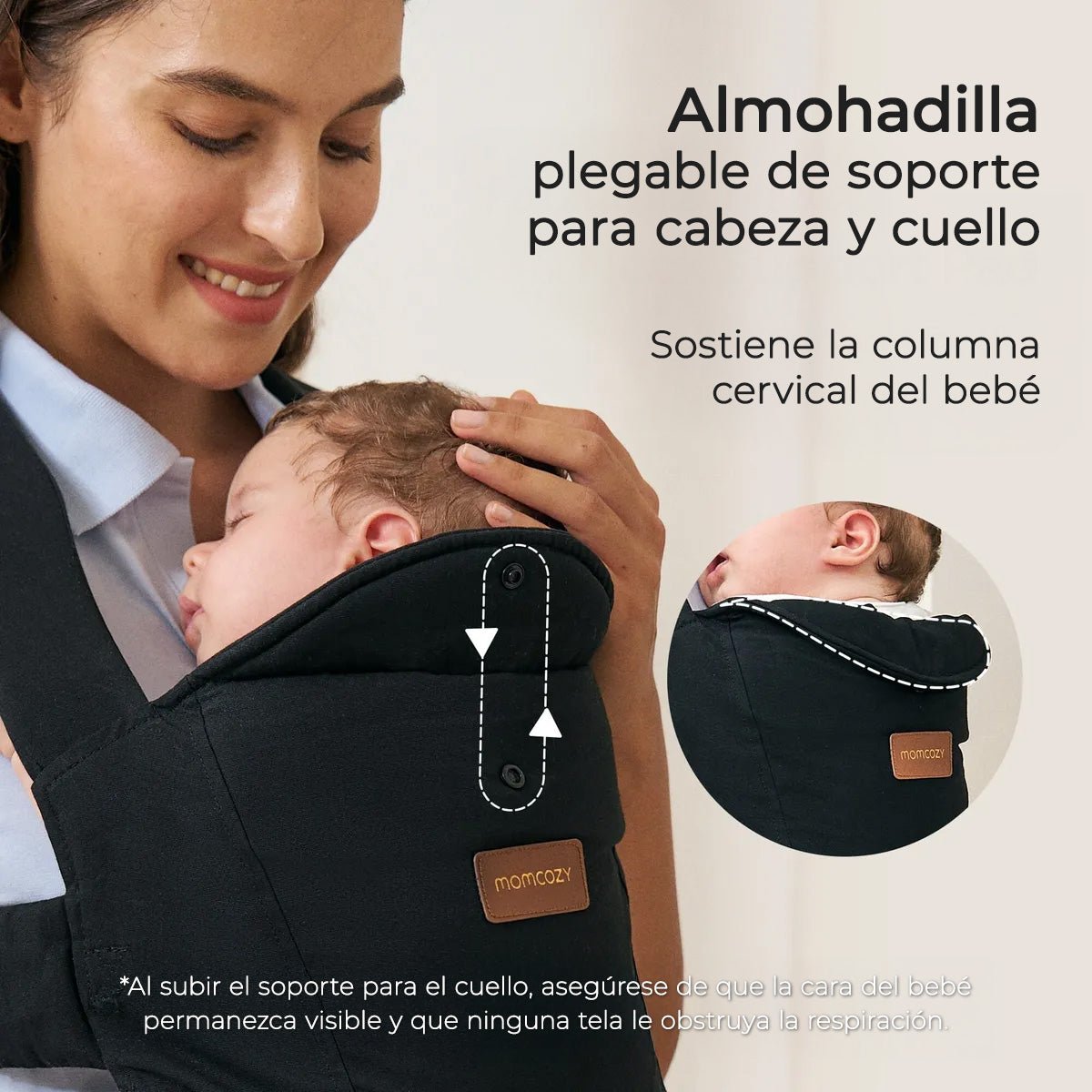 Portabebé Ergonómico WeeSnug para Recién Nacido - MOMCOZY - Mini Nuts - Expertos en sillas de auto y coches de paseo